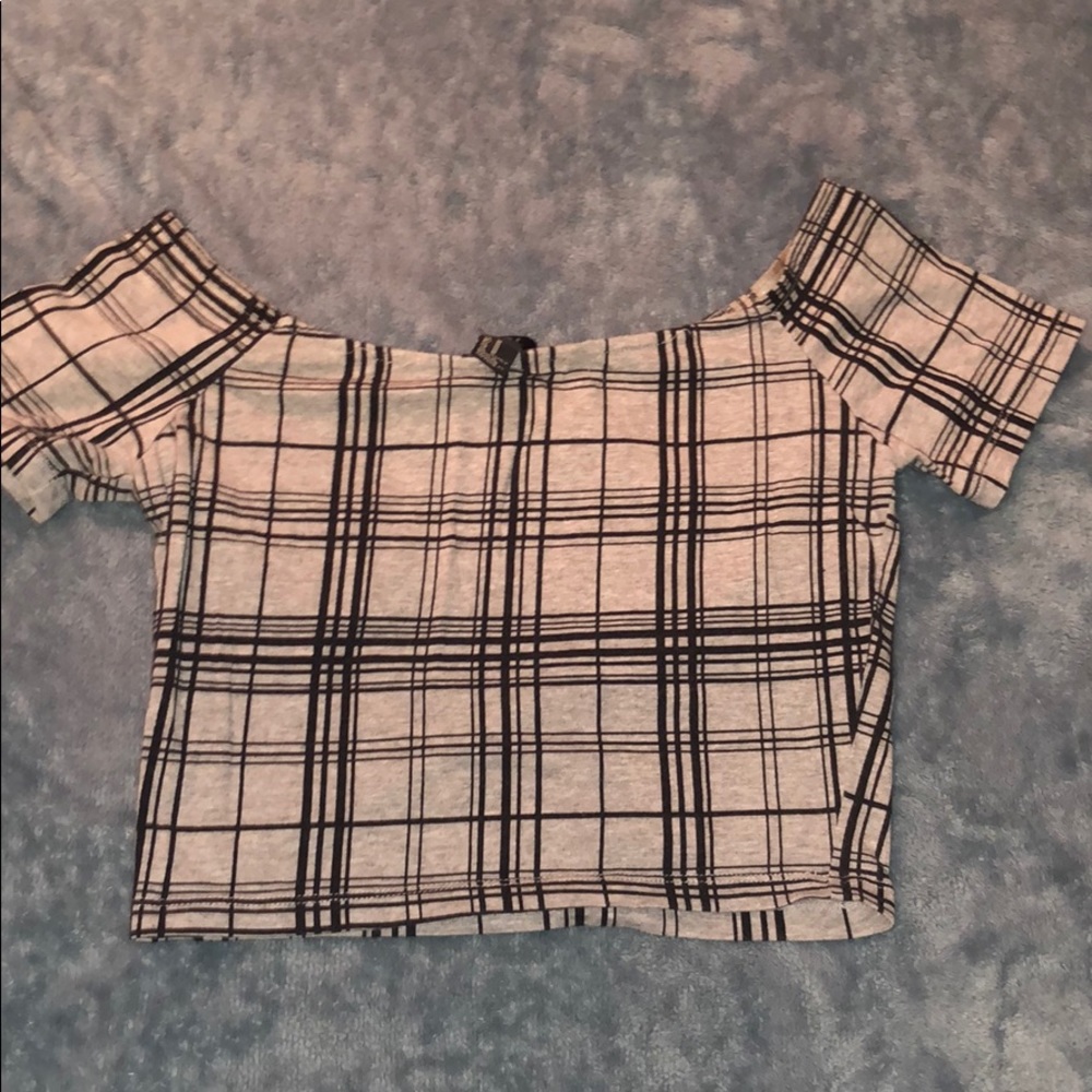 Plaid crop top